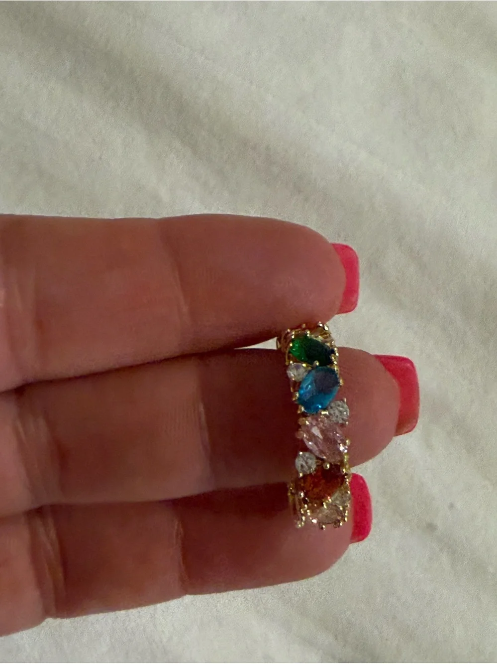 Park Lane Gold Multicolor Gemstone Band Ring -